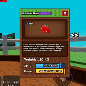 RAINBOW HATCHED RHINO