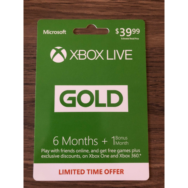 How to use xbox best sale live gold gift card