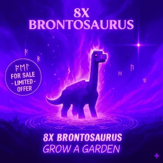 *CLEAN* 8X BRONTOSAURUS