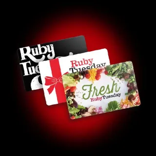 $50.00 (2x$25) Ruby Tuesday