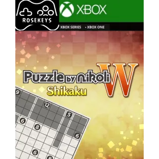 Puzzle by Nikoli W Shikaku