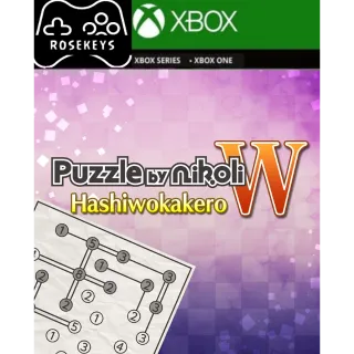 Puzzle by Nikoli W Hashiwokakero