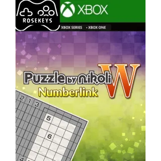 Puzzle by Nikoli W Numberlink
