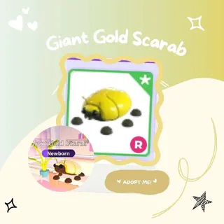 Giant Gold Scarab