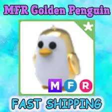 Mega fly ride golden penguin