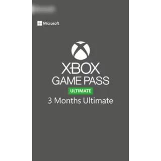 XBOX GAME PASS ULTIMATE 3 MONTH  STACKBLE