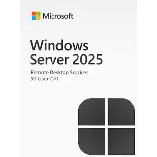 Windows Server 2025 | Remote desktop services user connections (50) - Microsoft Key - GLOBAL