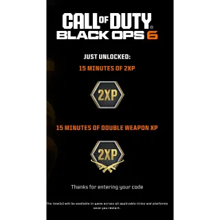 COD BLACK OPS 6 - 10 Hours Double XP (2XP)