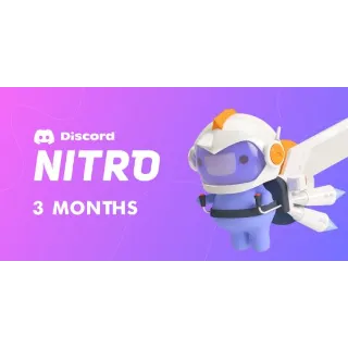 DISCORD NITRO 3 MONTHS + 2 BOOSTS / TRIAL
