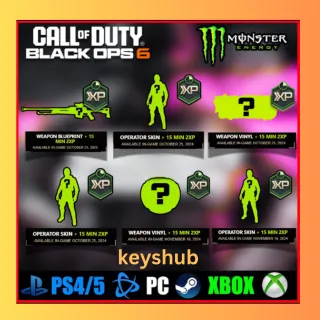 CoD: BO6 - Monster Energy Rewards Bundle [CROSSPLATFORM] - GLOBAL