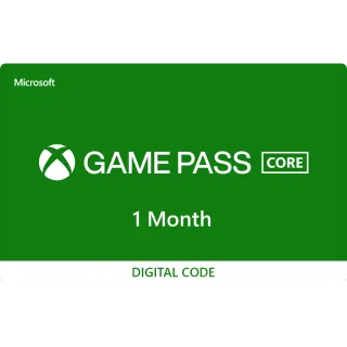 XBOX Core Game Pass 1 Month MULTI REGION KEY