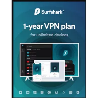 Surfshark VPN Starter Edition (1 Year , 1 Devices) - Surfshark Key - GLOBAL