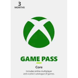 Xbox Game Pass Core 3 months Key UNITED STATES