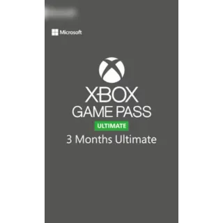XBOX GAME PASS ULTIMATE 3 MONTH (GLOBAL)