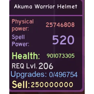 Akuma warrior helmet cheap price!