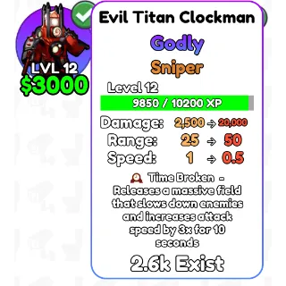 Evil Titan Clockman