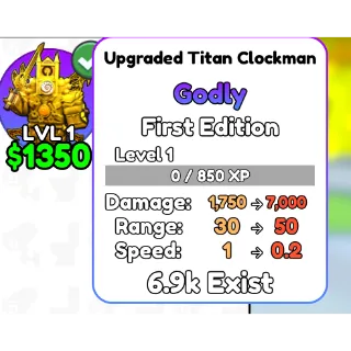 Upgraded Titan Clockman
