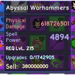 abyssal Warhammers