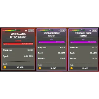 DQ - Voidfallen's Mage Budles