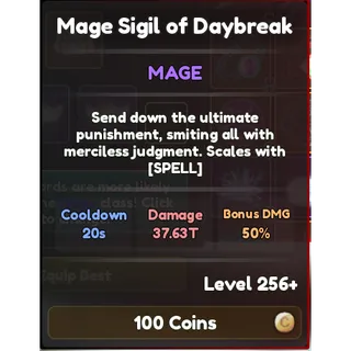 Mage Sigil Of Daybreak -FL-