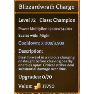 Arcane Conquest- Blizzardwrath Charg