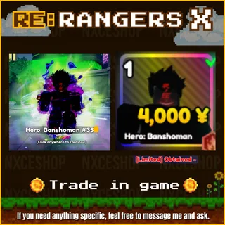 👑 Shiny Shinra | Shiny Hero : Banshoman Ranger # 35.. | Trade in game|Re:Rangers X🔥✅