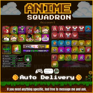 👑 Account unverified. | 0.1 x 5 units | Gamepass 3x | Reroll 121 + | Meta Account | Anime Squadron 🔥✅