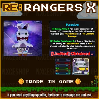 👑 Bunny (Thrxx) | Limited |Trade in game | Re:Rangers X🔥✅