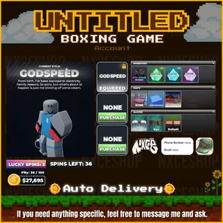 👑 Account unverified. | Godspeed | Untitled Boxing Game | 🔥✅