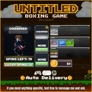 👑 Account unverified. | Godspeed | Untitled Boxing Game | 🔥✅