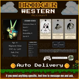 👑 Account unverified. | D4C | bridger: WESTERN🔥✅