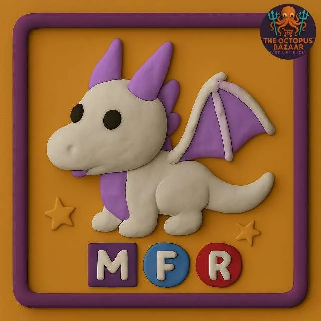 MFR Lavender Dragon - Adopt Me Game Item - Gameflip
