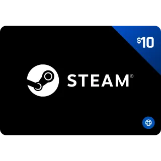 $10 STEAM GIFT CARD "GLOBAL”