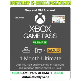 🌟 XBOX GAME PASS ULTIMATE + LIVE GOLD (1 MONTH / 30 DAY TRIAL CODE) INSTANT 🌟