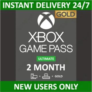 XBOX Game Pass Ultimate 2 Months (60 Days) Live Gold (USA Region) New Account Only 