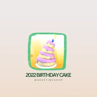 2022 BIRTHDAY CAKE