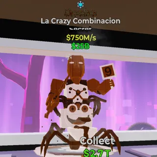 Chocolate La Crazy Combinacion 750M/s 1 trait - Fortnite Steal the Brainrot