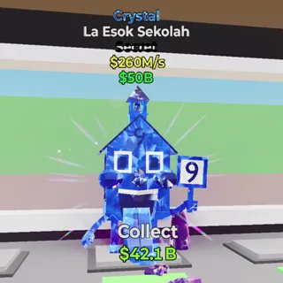 Crystal La Esok Sekolah 260M/s - Fortnite Steal the Brainrot