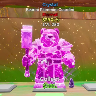 Crystal Bearini Plammini Guardini 29Qi/s MAX LEVEL 250 - Fortnite Steal the brainrot