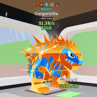 Neon Gorgonzilla 1.3B/s 5 trait - Fortnite Steal the Brainrot