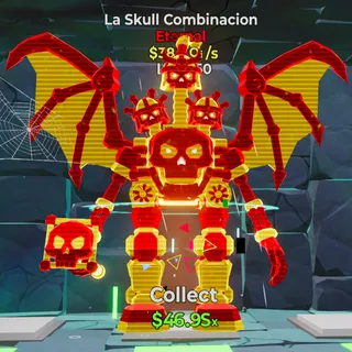 Neon La Skull Combinacion 38.1Qi/s MAX LEVEL 250 - Fortnite Steal the Brainrot