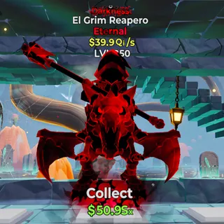 Darkness El Grim Reapero 39.9Qi/s 1 trait MAX LEVEL 250 - Fortnite Steal the Brainrot
