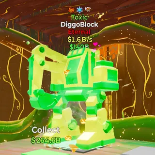 Toxic DiggoBlock 1.6B/s 3 trait - Fortnite Steal the Brainrot