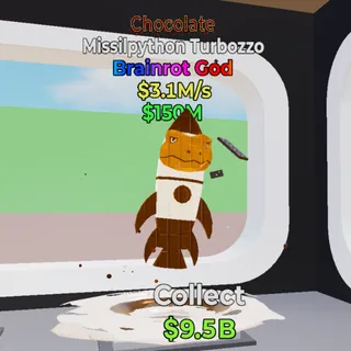 Chocolate Missilpython Turbozzo 3.1M/s - Fortnite Steal the Brainrot
