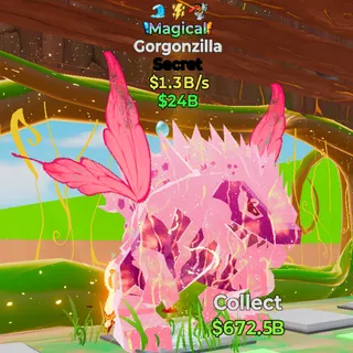 Magical Gorgonzilla 1.3B/s 3 trait - Fortnite Steal the Brainrot