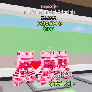 Lovely Los Chimpanzini Princinis 430.5M/s - Fortnite Steal the Brainrot