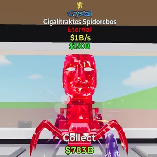 Crystal Gigalitraktos Spidorobos 1B/s 1 trait - Fortnite Steal the Brainrot