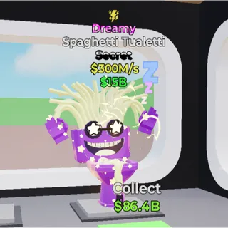 Fortnite Steal the Brainrot Dreamy Spaghetti Tualetti 300M/s 1 trait