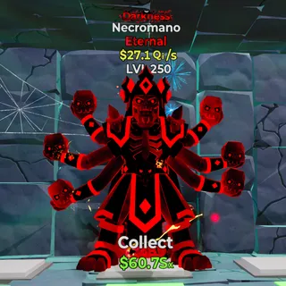 Darkness Necromano 27.1Qi/s 3 trait MAX LEVEL 250 - Fortnite Steal the Brainrot