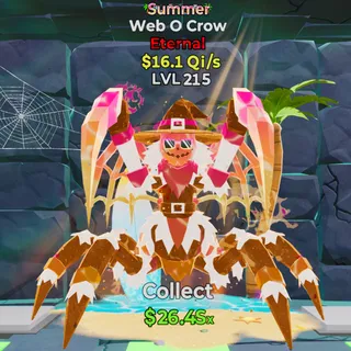 Summer Web O Crow 16.1Qi/s Lvl 215 - Fortnite Steal the Brainrot